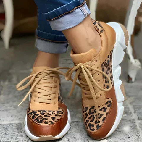 Runa™ | Zapatillas con estampado de leopardo – Ligeras, estilosas y transpirables