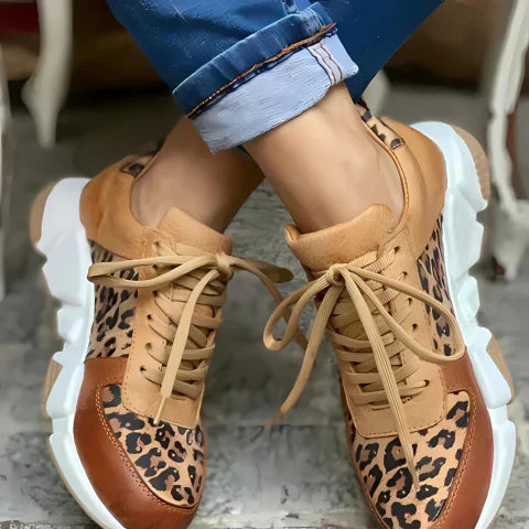 Runa™ | Zapatillas con estampado de leopardo – Ligeras, estilosas y transpirables