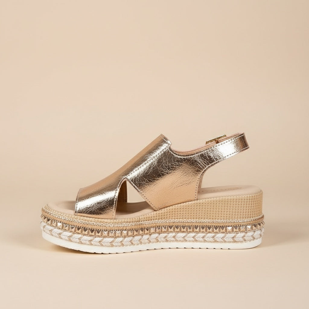 Mylène™ | Sandalia ortopédica con tacón cómodo y elegante