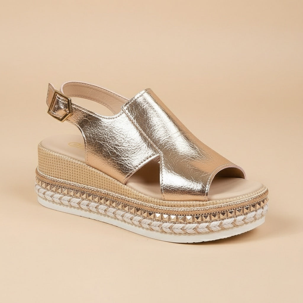 Mylène™ | Sandalia ortopédica con tacón cómodo y elegante