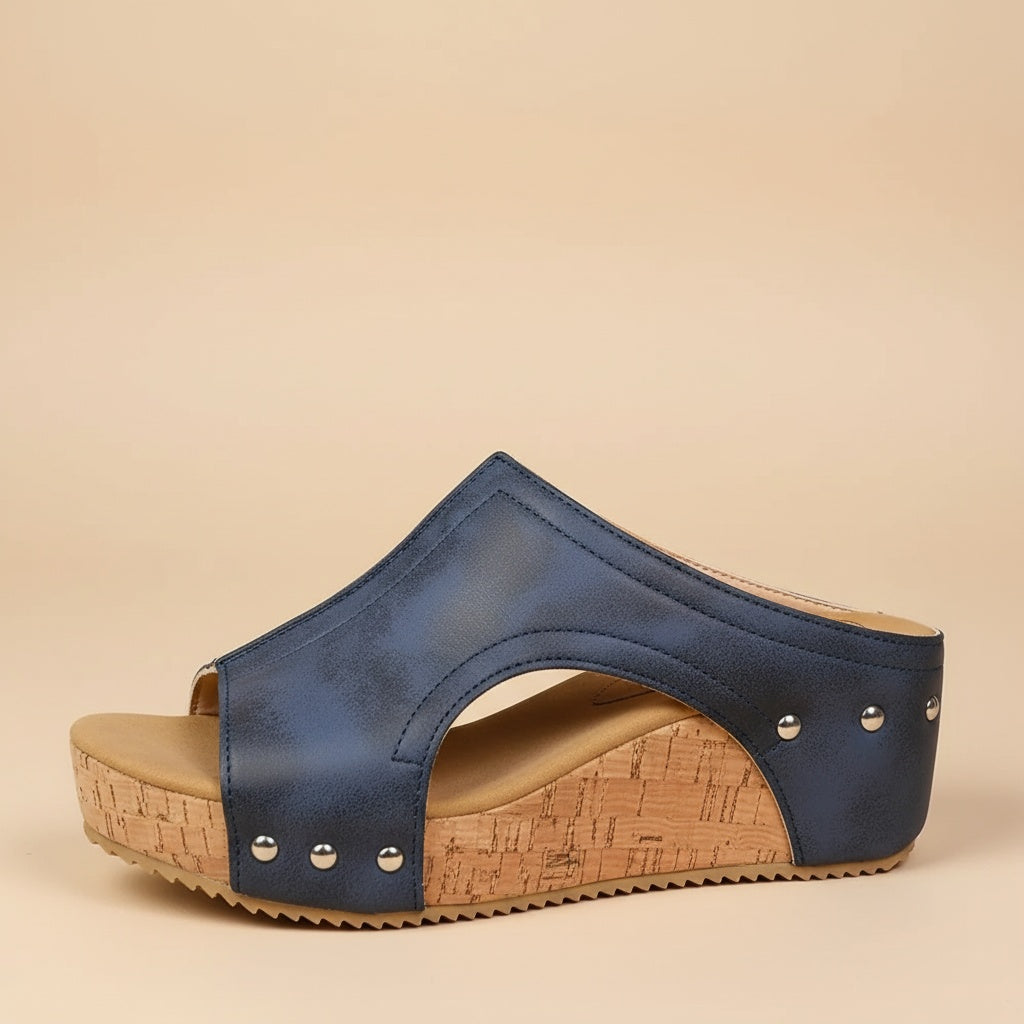 Noemí™ | Sandalia de cuña con suela cómoda – Elegante, fresca y sorprendentemente suave