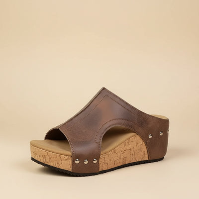 Noemí™ | Sandalia de cuña con suela cómoda – Elegante, fresca y sorprendentemente suave