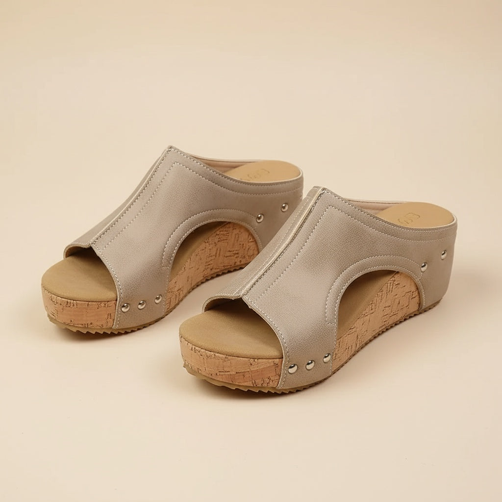 Noemí™ | Sandalia de cuña con suela cómoda – Elegante, fresca y sorprendentemente suave