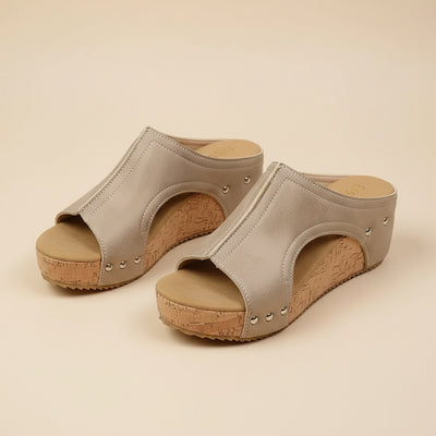 Noemí™ | Sandalia de cuña con suela cómoda – Elegante, fresca y sorprendentemente suave