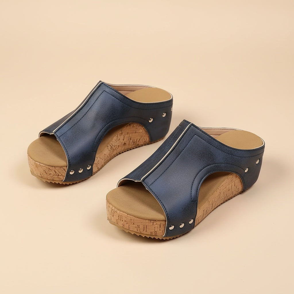 Noemí™ | Sandalia de cuña con suela cómoda – Elegante, fresca y sorprendentemente suave