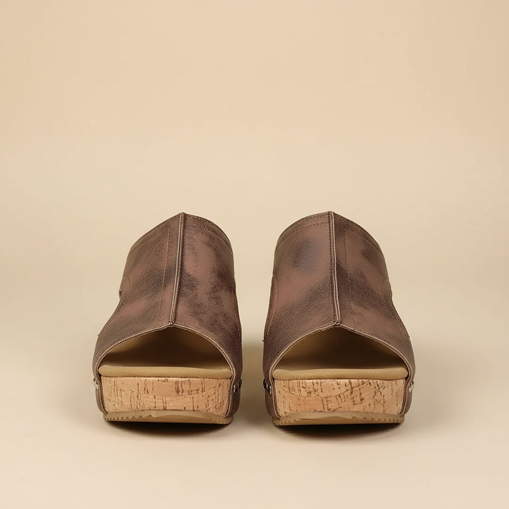 Noemí™ | Sandalia de cuña con suela cómoda – Elegante, fresca y sorprendentemente suave