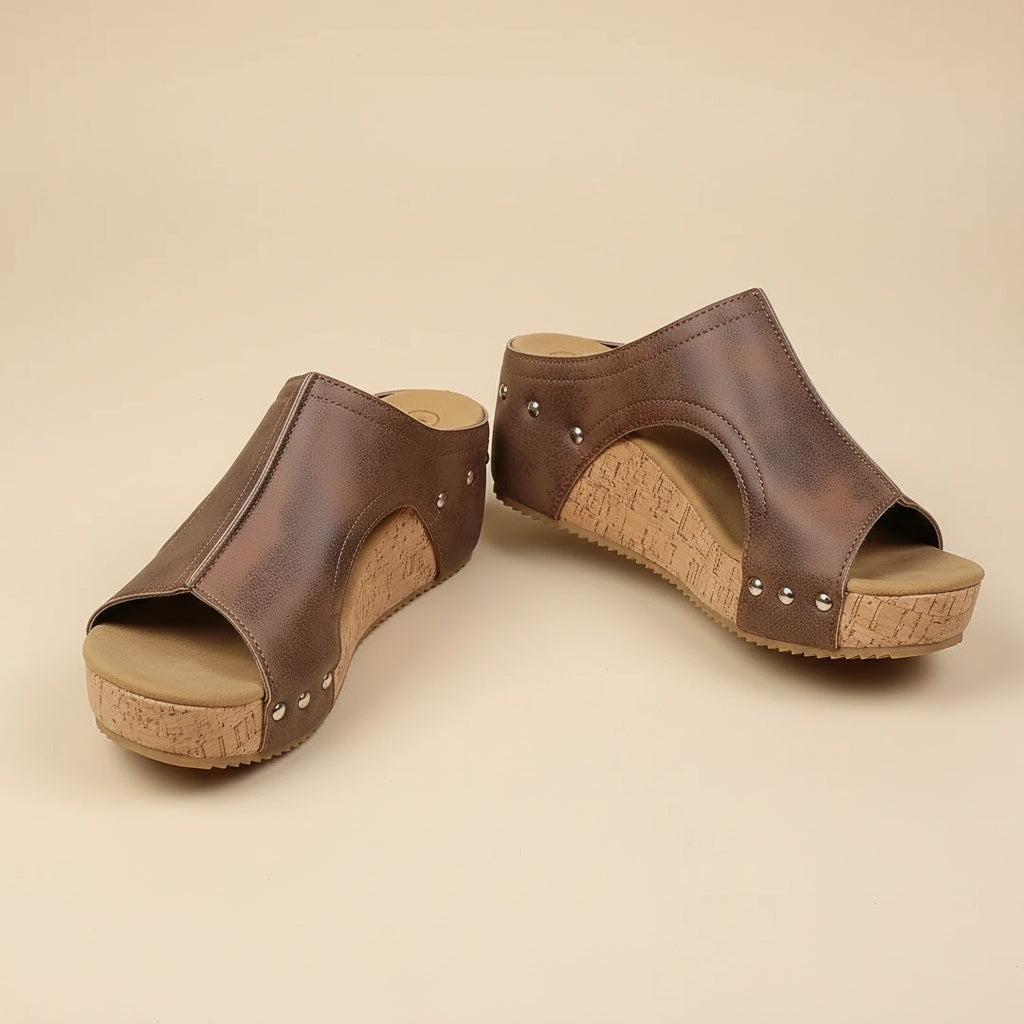 Noemí™ | Sandalia de cuña con suela cómoda – Elegante, fresca y sorprendentemente suave