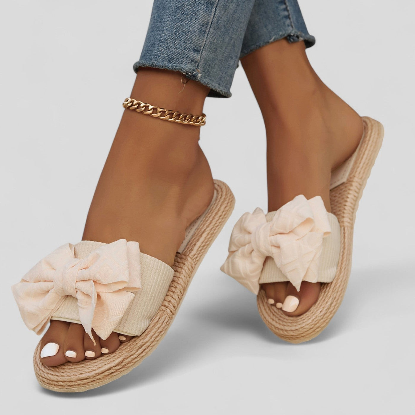 Noelí™ | Sandalia con lazo elegante – Para días de verano con estilo