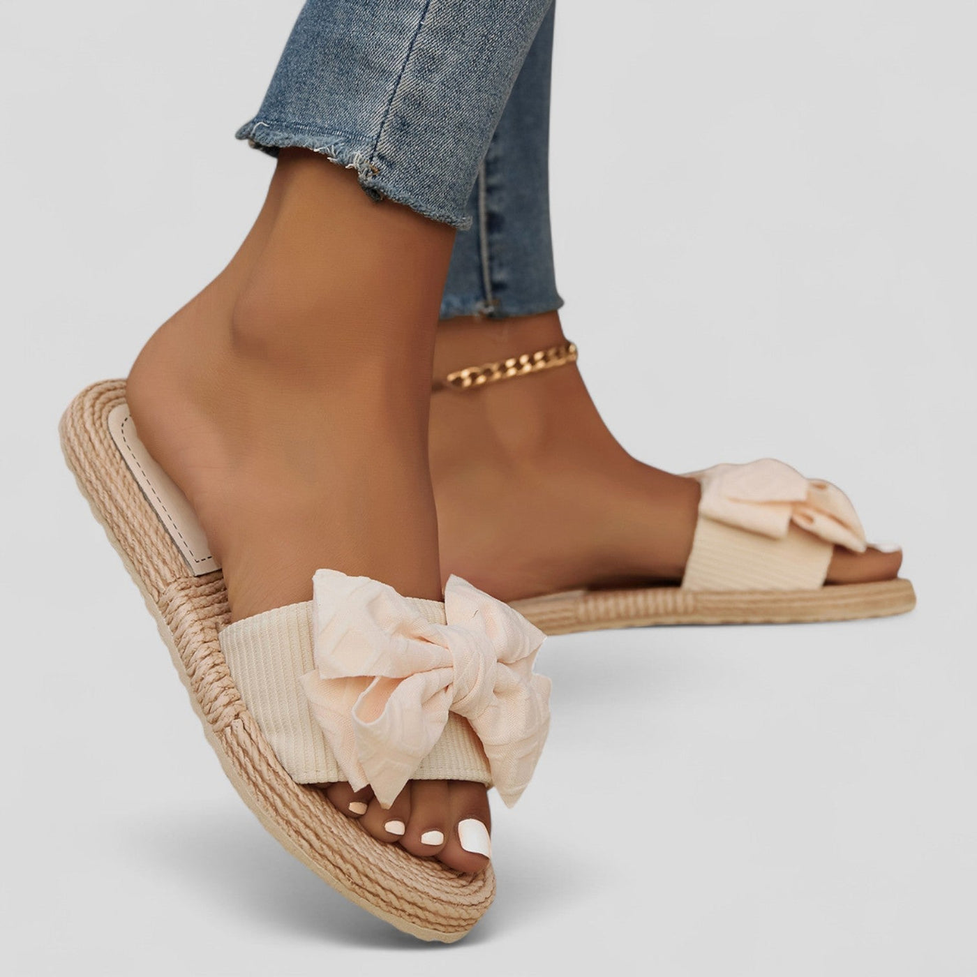 Noelí™ | Sandalia con lazo elegante – Para días de verano con estilo