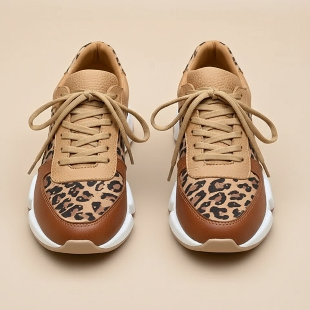 Runa™ | Zapatillas con estampado de leopardo – Ligeras, estilosas y transpirables