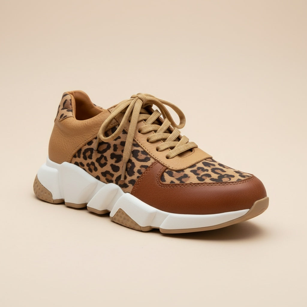 Runa™ | Zapatillas con estampado de leopardo – Ligeras, estilosas y transpirables