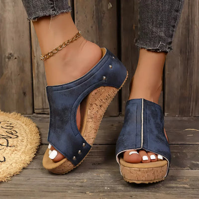 Noemí™ | Sandalia de cuña con suela cómoda – Elegante, fresca y sorprendentemente suave