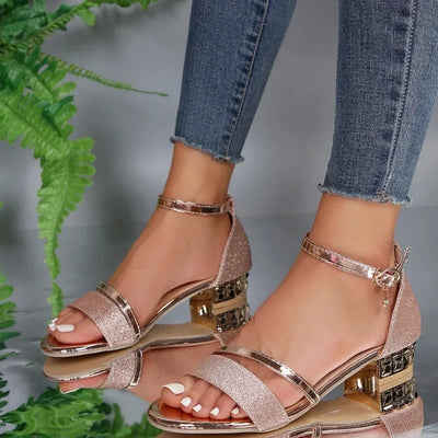 Reina™ | Sandalia elegante con tacón cómodo – Comodidad con cada paso