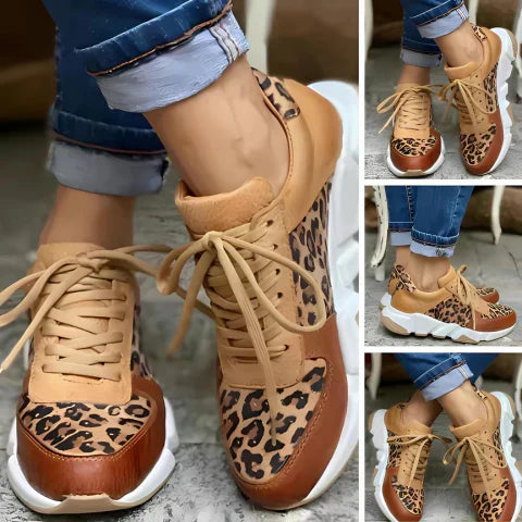 Runa™ | Zapatillas con estampado de leopardo – Ligeras, estilosas y transpirables